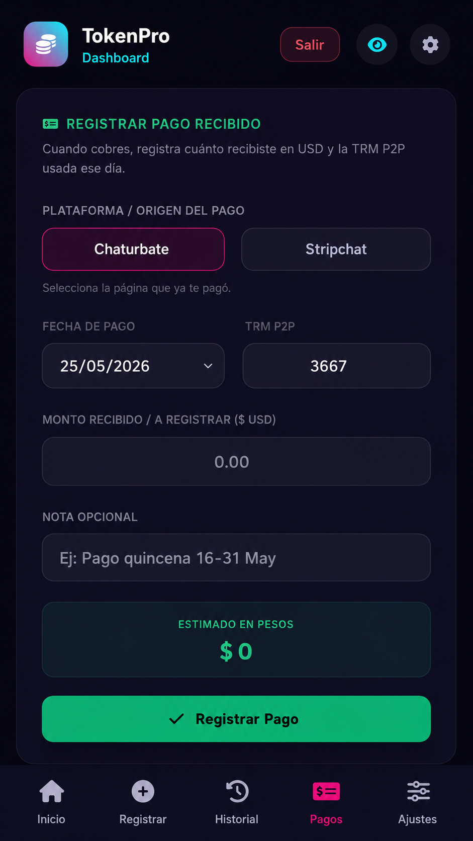 TokenPro pagos