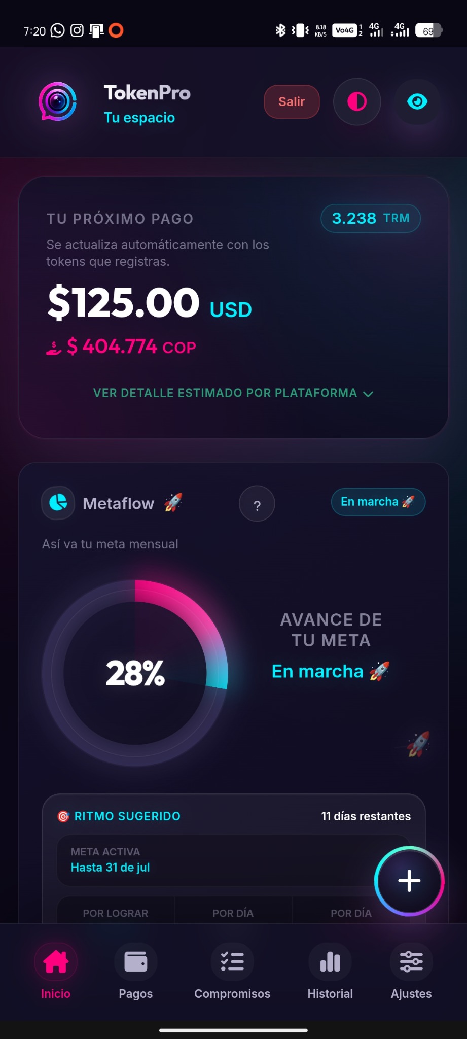 TokenPro inicio